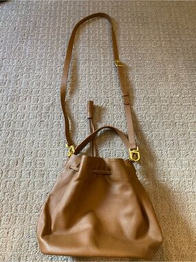 Lipault Paris brown with gold accents crossbody